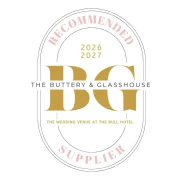 The Buttery & Glasshouse recommended supplier badge, 2026 and 2027